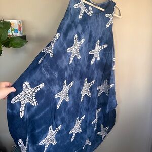 Blue Starfish Patterned Dress